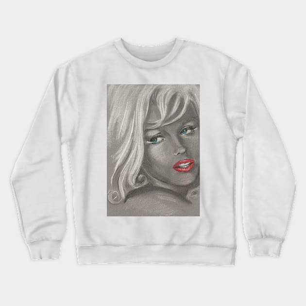 Marilyn Crewneck Sweatshirt by Svetlana Pelin